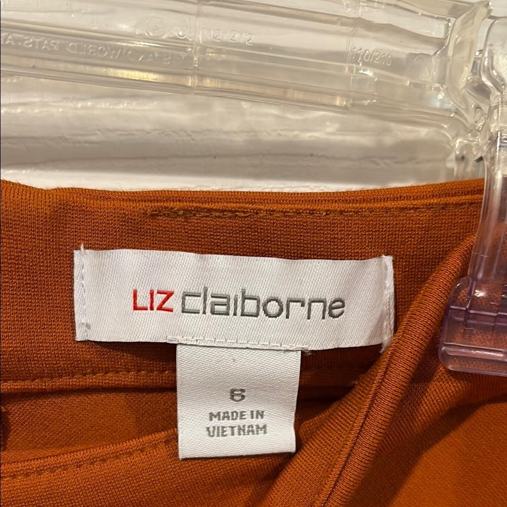 Liz Claiborne Burnt Orange Midi Skirt - Picture 2 of 7